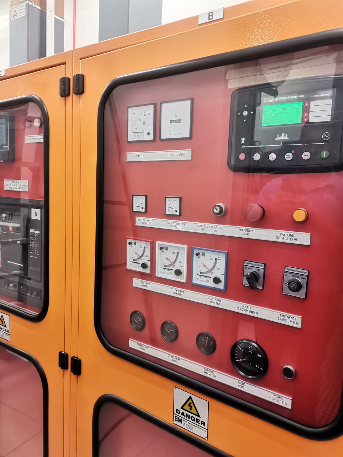 Generator control panel installation